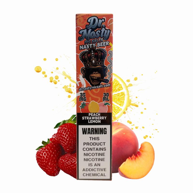 سالت دکتر نستی 30 میل نیکوتین 35 | Dr.Nasty Salt 30ml 35mg هلو لیمو توتفرنگی