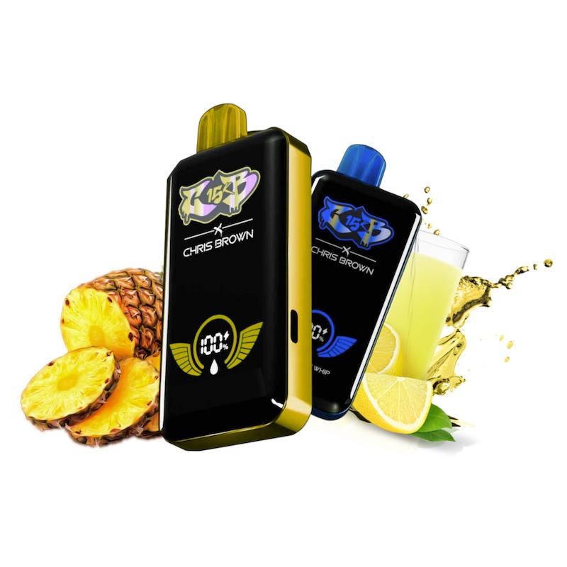 پاد یکبار مصرف 15000 پاف کریس براون نیکوتین 50 | Chris Brown 15000 Puffs Disposable آناناس لیموناد
