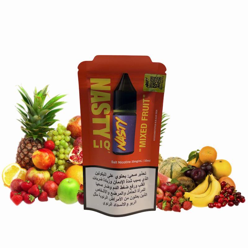 سالت 10 میل برند نستی نیکوتین 20 | Nasty Salt 10ml 20mg میکس میوه استوایی شیرین و ترش