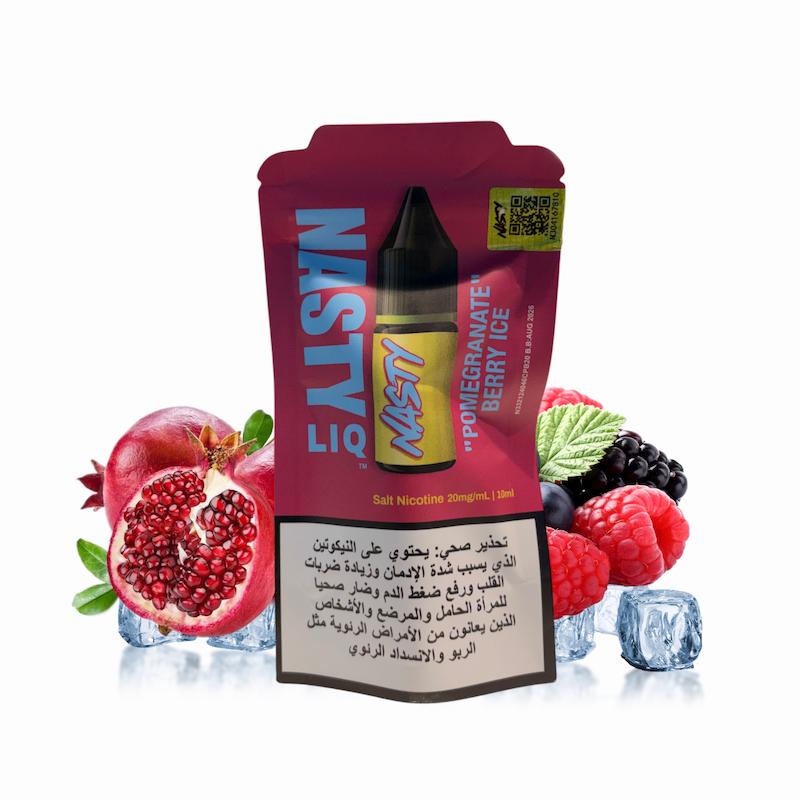 سالت 10 میل برند نستی نیکوتین 20 | Nasty Salt 10ml 20mg انار تمشک یخ