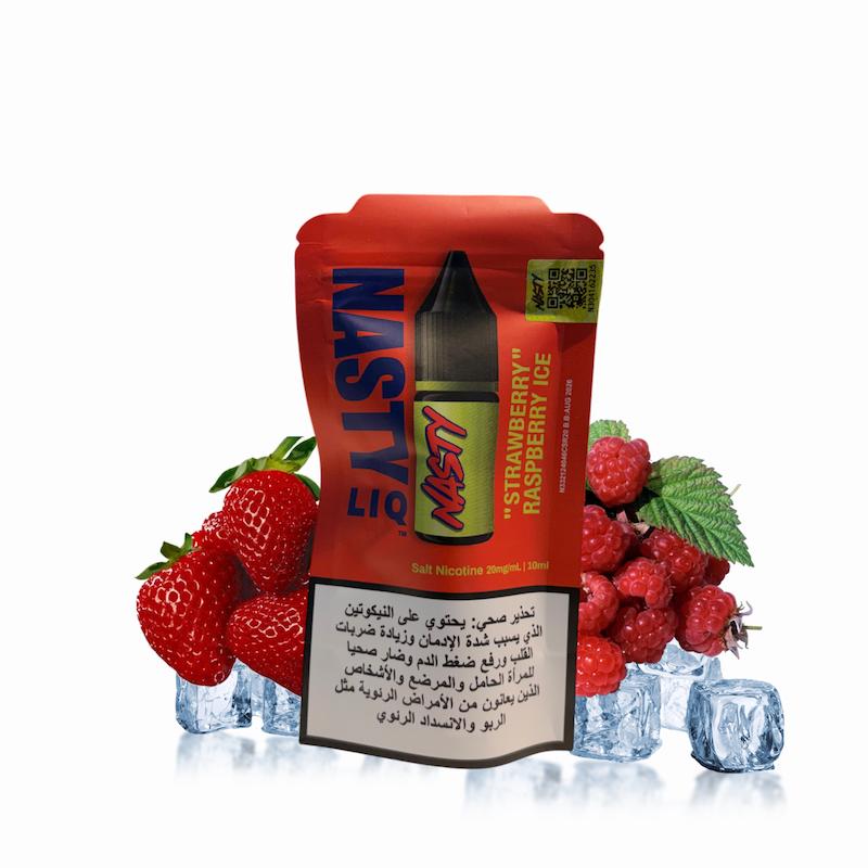 سالت 10 میل برند نستی نیکوتین 20 | Nasty Salt 10ml 20mg توتفرنگی تمشک یخ
