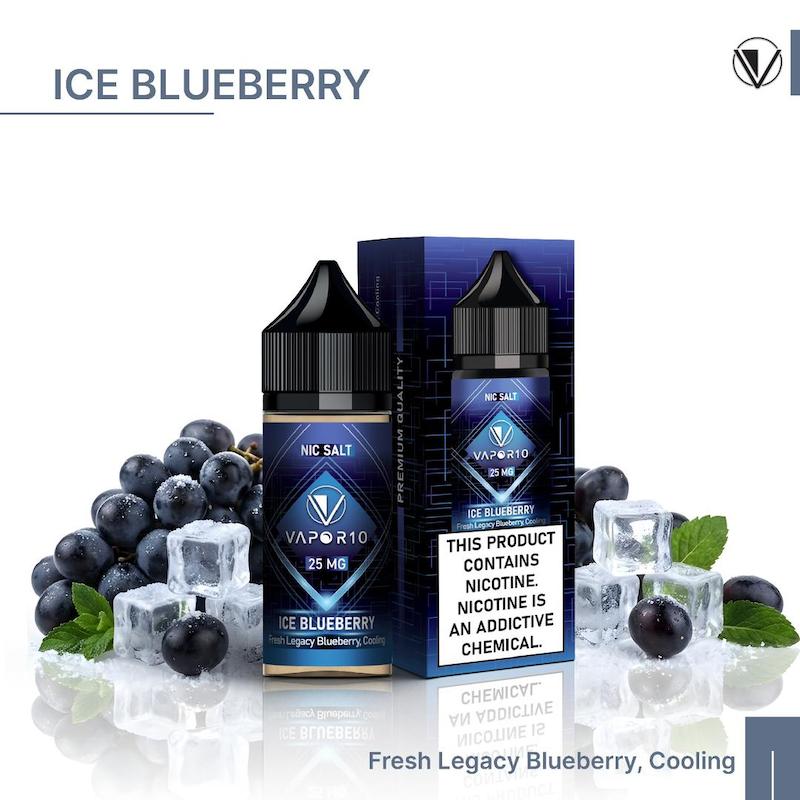 سالت 30 میل ویپرتن Vapor10 نیکوتین 25 بلوبری یخ