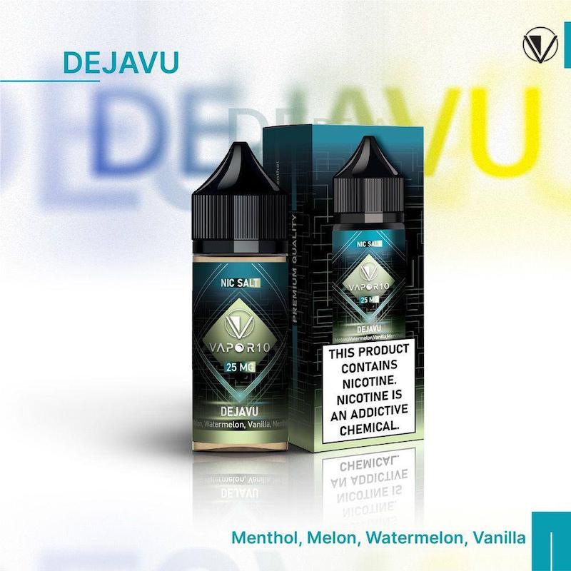 سالت 30 میل ویپرتن Vapor10 نیکوتین 25 طالبی هندوانه وانیل یخ (دژاوو)