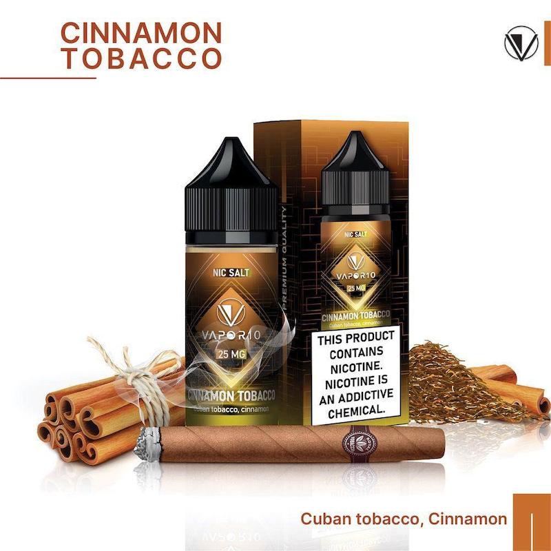 سالت 30 میل ویپرتن Vapor10 نیکوتین 25 تنباکو دارچین