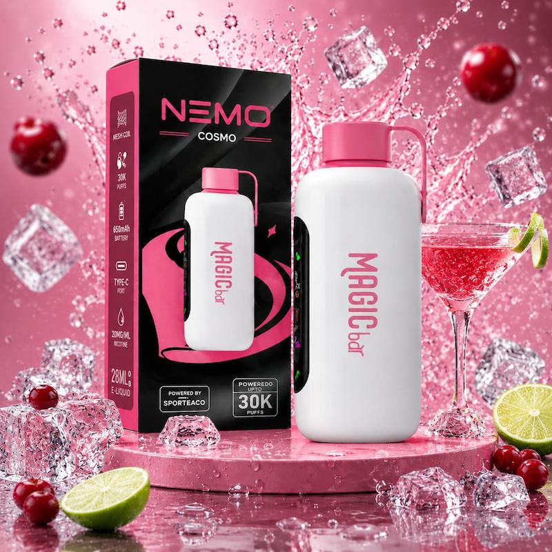 پاد یک بار مصرف نمو مجیک بار 30000 پاف نیکوتین 50 طعم کازمو | NEMO Magic Bar Cosmo