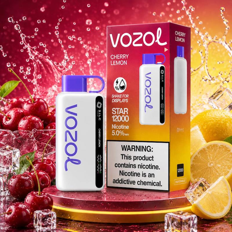 پاد یکبار مصرف 12000 پاف وزول استار | Vozol Star 12000 Puffs گیلاس لیمو