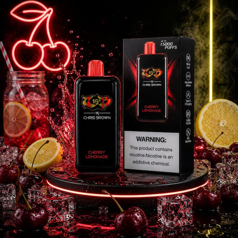 پاد یکبار مصرف 15000 پاف کریس براون نیکوتین 50 | Chris Brown 15000 Puffs Disposable گیلاس لیمو