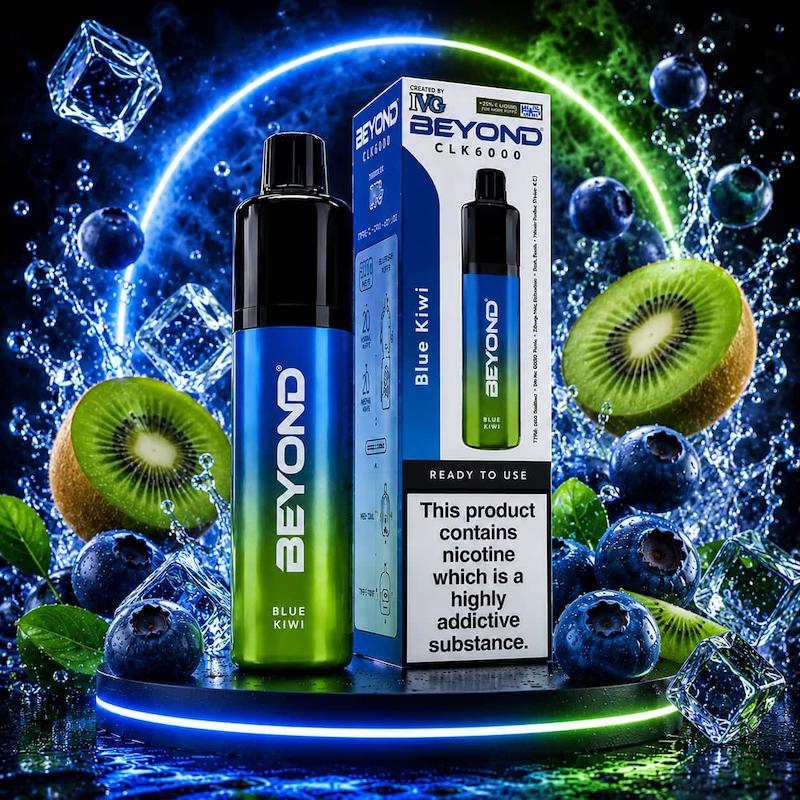 پاد یکبار مصرف 6000 پک IVG Beyond CLK6000 نیکوتین 20 | IVG Beyond CLK6000 Disposable 20mg بلوبری کیوی