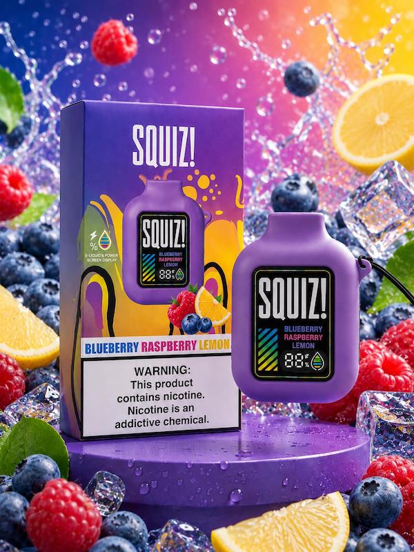 پاد یکبارمصرف اسکوئیز 25000 پاف طعم بلوبری تمشک لیمو | Squiz 25000