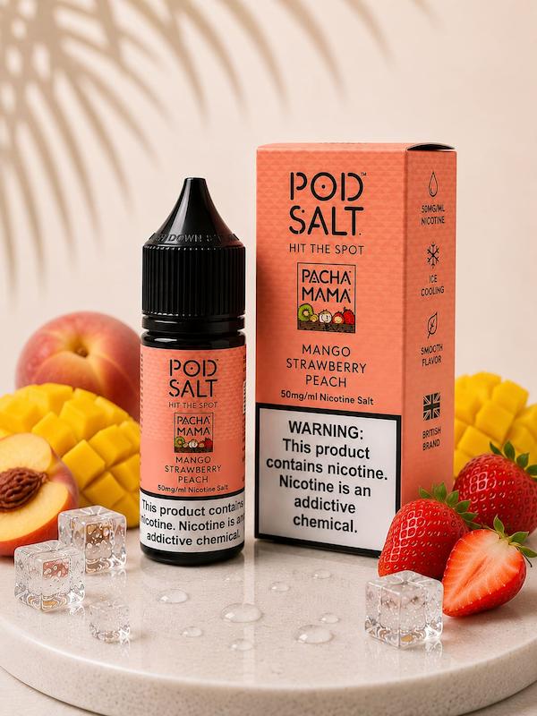 سالت پادسالت انبه توتفرنگی هلو نیکوتین 25 | Mango Strawberry Peach