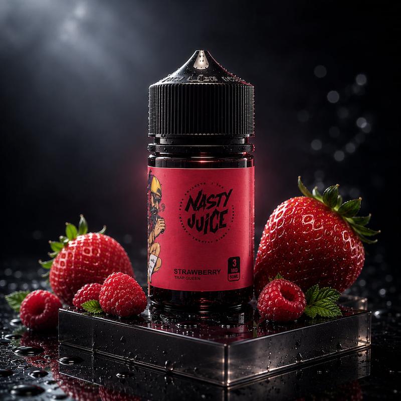 جویس نستی 60 میل نیکوتین 3 | Nasty Juice 60ml Nic 3 توتفرنگی تمشک