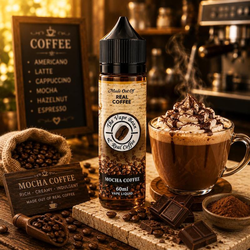 جویس 60ml نیکوتین 3 برند The Vape Beans طعم قهوه موکا ( شکلات قهوه )