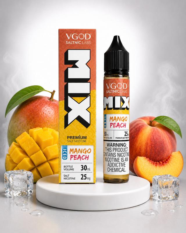 سالت ویگاد | VGOD Salt Nicotine میکس انبه هلو یخ