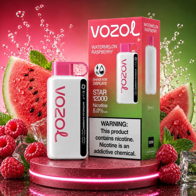 پاد یکبار مصرف 12000 پاف وزول استار | Vozol Star 12000 Puffs هندونه تمشک