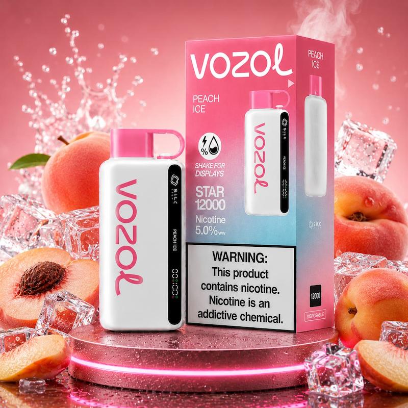 پاد یکبار مصرف 12000 پاف وزول استار | Vozol Star 12000 Puffs هلو یخ
