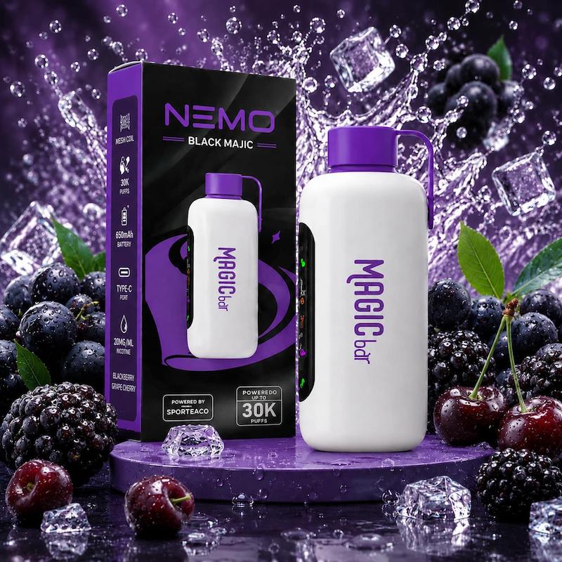 پاد یک بار مصرف نمو مجیک بار 30000 پاف نیکوتین 50 طعم میکس میوه های ترش | NEMO Magic Bar Cosmo