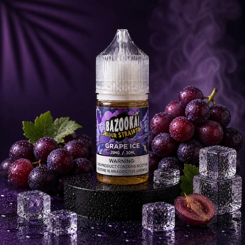 سالت نیکوتین بازوکا | Bazooka Nicotine Salt انگور پاستیل یخ