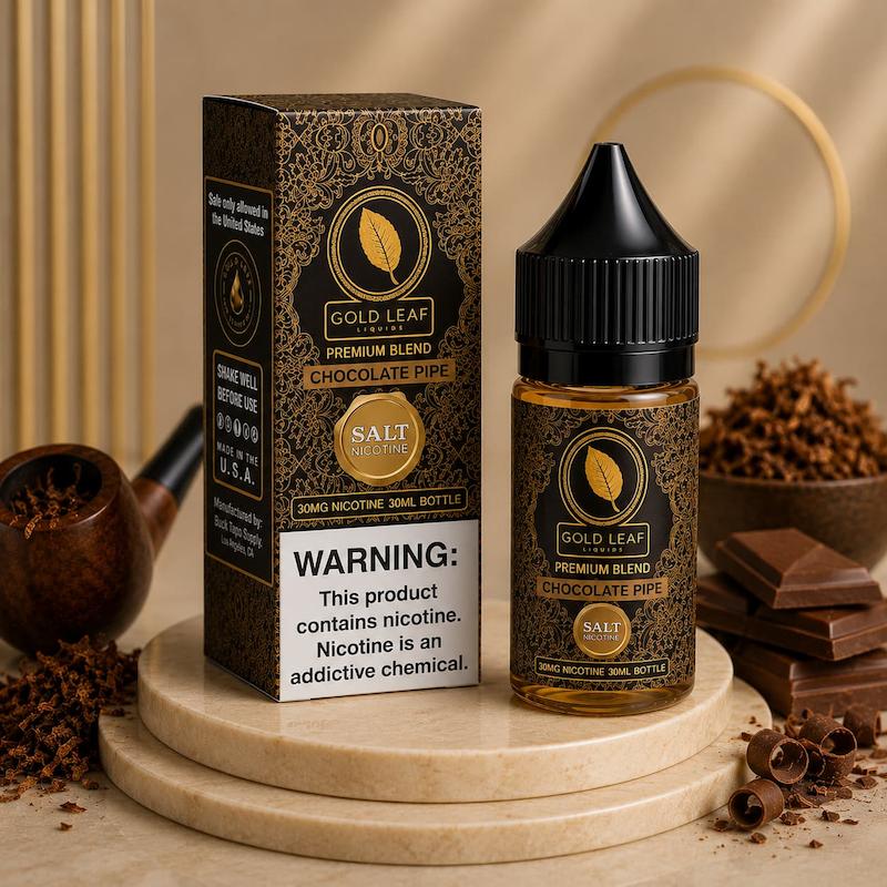 سالت نیکوتین گلدلیف | Gold Leaf Nicotine Salt تنباکو پیپ شکلات