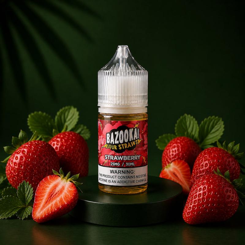 سالت نیکوتین بازوکا | Bazooka Nicotine Salt توتفرنگی پاستیل