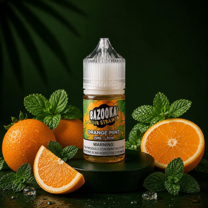 سالت نیکوتین بازوکا | Bazooka Nicotine Salt پرتقال نعنا
