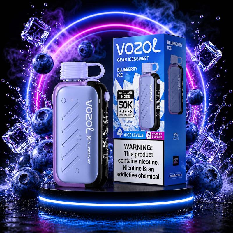 پاد یکبارمصرف 50000 پاف وزول | Vozol Gear Ice&Sweet 50000 Puffs بلوبری یخ