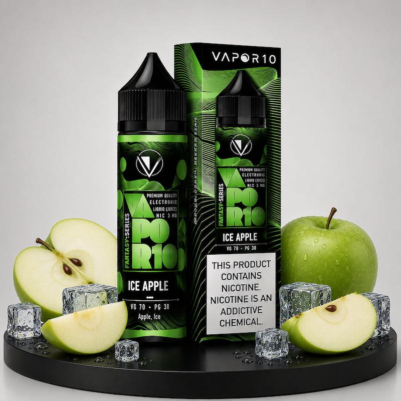 جویس 60 میل ویپرتن Vapor10 نیکوتین 3 سیب سبز یخ