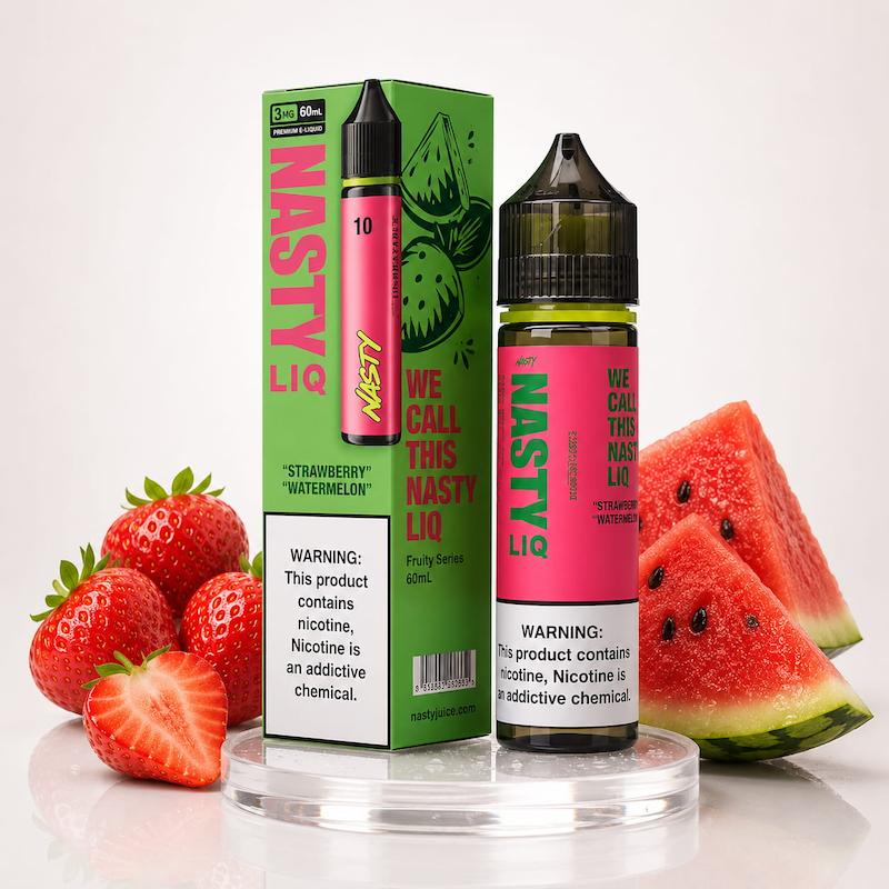 جویس نستی 60 میل نیکوتین 3 | Nasty Juice 60ml Nic 3 توتفرنگی هندوانه
