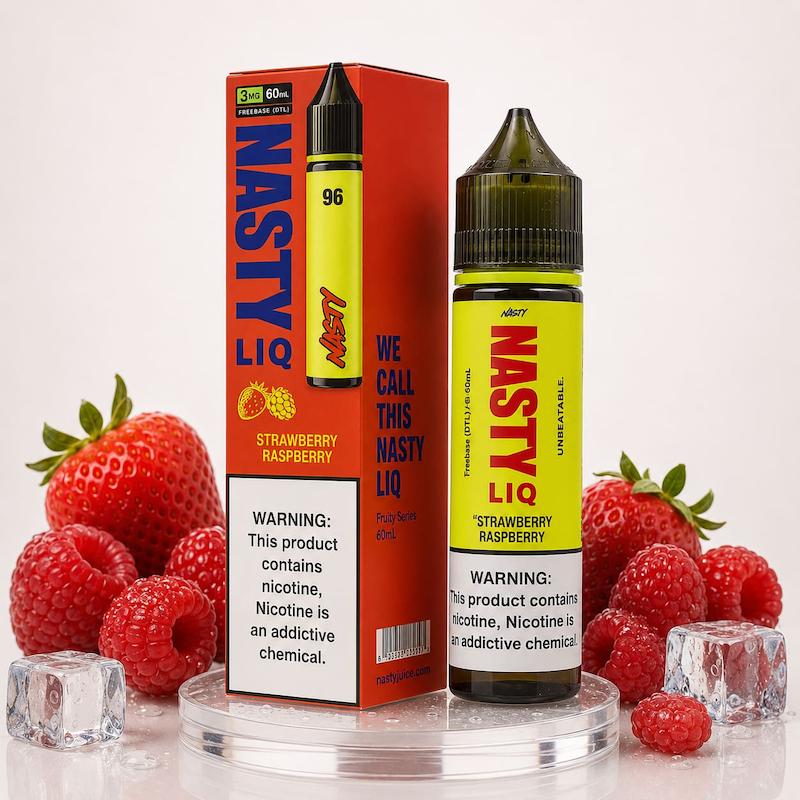 جویس نستی 60 میل نیکوتین 3 | Nasty Juice 60ml Nic 3 توتفرنگی تمشک