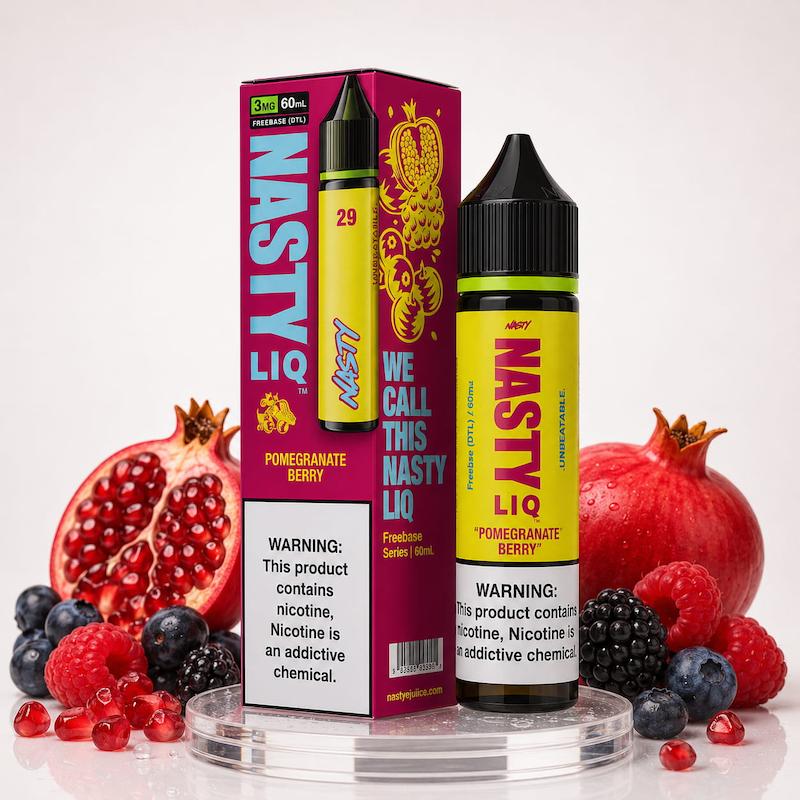 جویس نستی 60 میل نیکوتین 3 | Nasty Juice 60ml Nic 3 انار تمشک