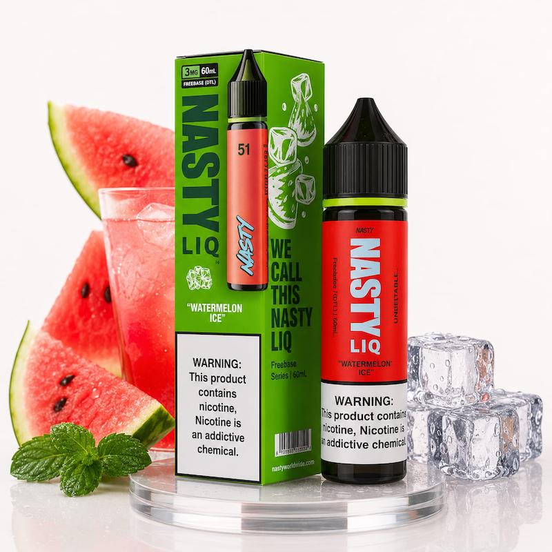 جویس نستی 60 میل نیکوتین 3 | Nasty Juice 60ml Nic 3 هندوانه یخ