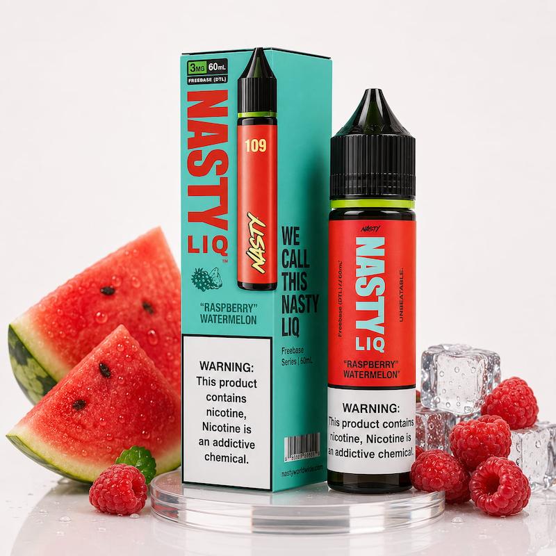 جویس نستی 60 میل نیکوتین 3 | Nasty Juice 60ml Nic 3 تمشک هندوانه