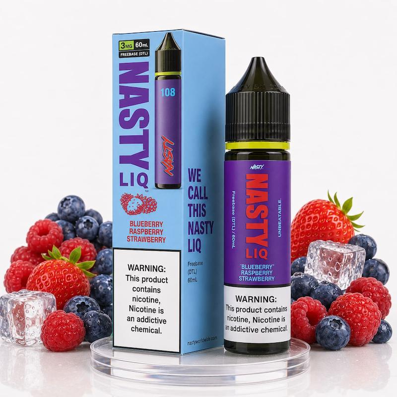 جویس نستی 60 میل نیکوتین 3 | Nasty Juice 60ml Nic 3 بلوبری تمشک توتفرنگی