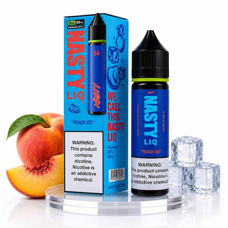 جویس نستی 60 میل نیکوتین 3 | Nasty Juice 60ml Nic 3 هلو یخ