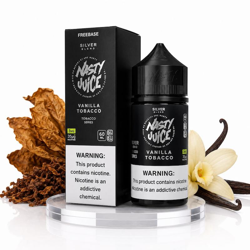 جویس نستی 60 میل نیکوتین 6 | Nasty Juice 60ml Nic 6 تنباکو وانیل