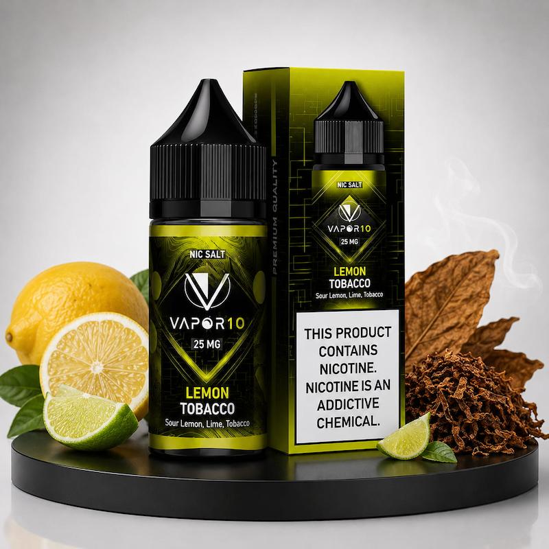 سالت 30 میل ویپرتن Vapor10 نیکوتین 25 تنباکو لیمو