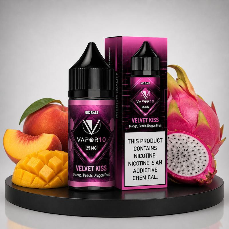 سالت 30 میل ویپرتن Vapor10 نیکوتین 25 هلو دراگون فروت انبه