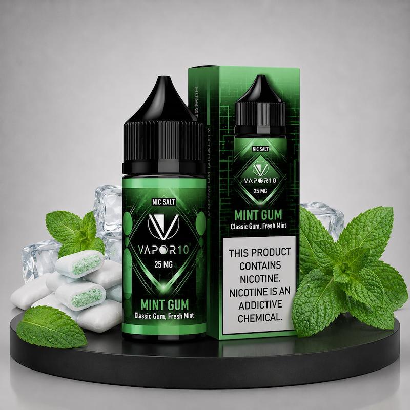 سالت 30 میل ویپرتن Vapor10 نیکوتین 25 آدامس نعنا