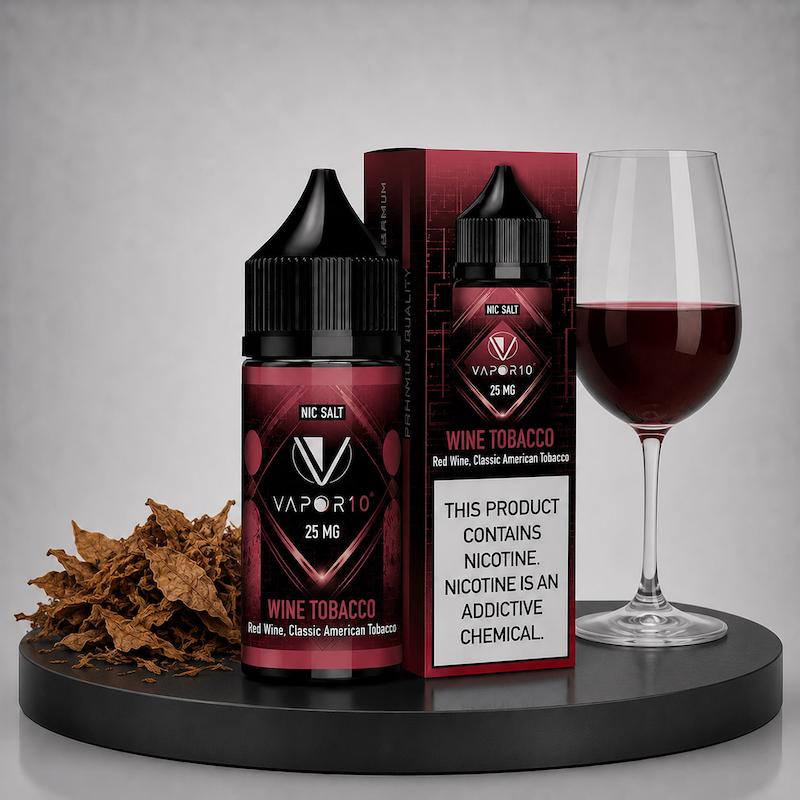 سالت 30 میل ویپرتن Vapor10 نیکوتین 25 شراب تنباکو
