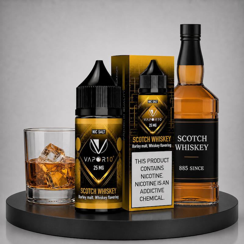 سالت 30 میل ویپرتن Vapor10 نیکوتین 25 ویسکی اسکاچ