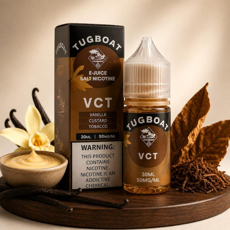 سالت تاگ بوت 30 میل | Tugboat Salt Nicotine 30ml وانیل کارامل تنباکو نیکوتین 50