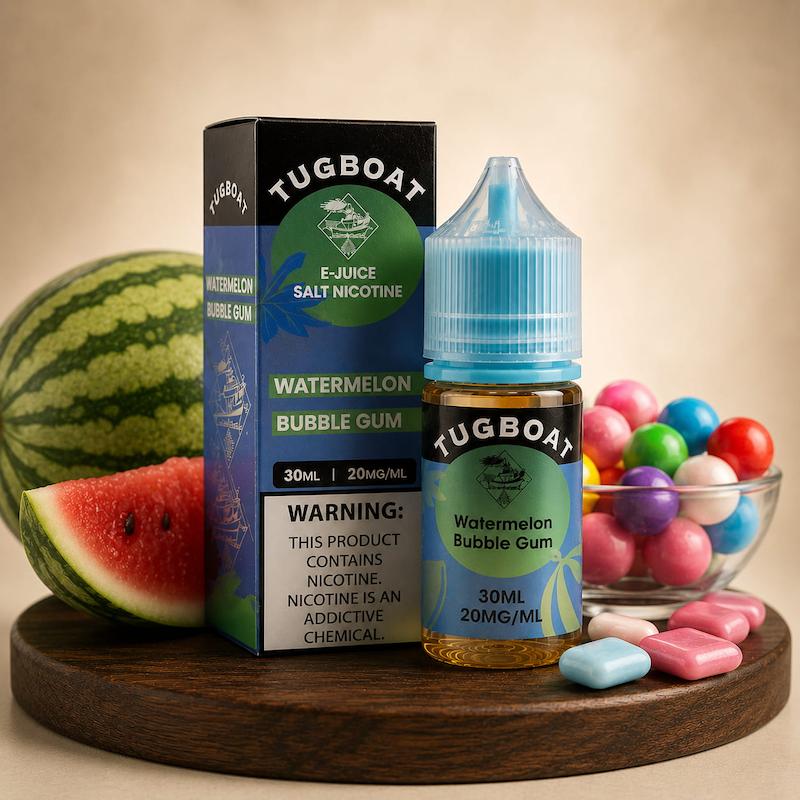سالت تاگ بوت 30 میل | Tugboat Salt Nicotine 30ml هندوانه آدامس بادکنکی نیکوتین 20