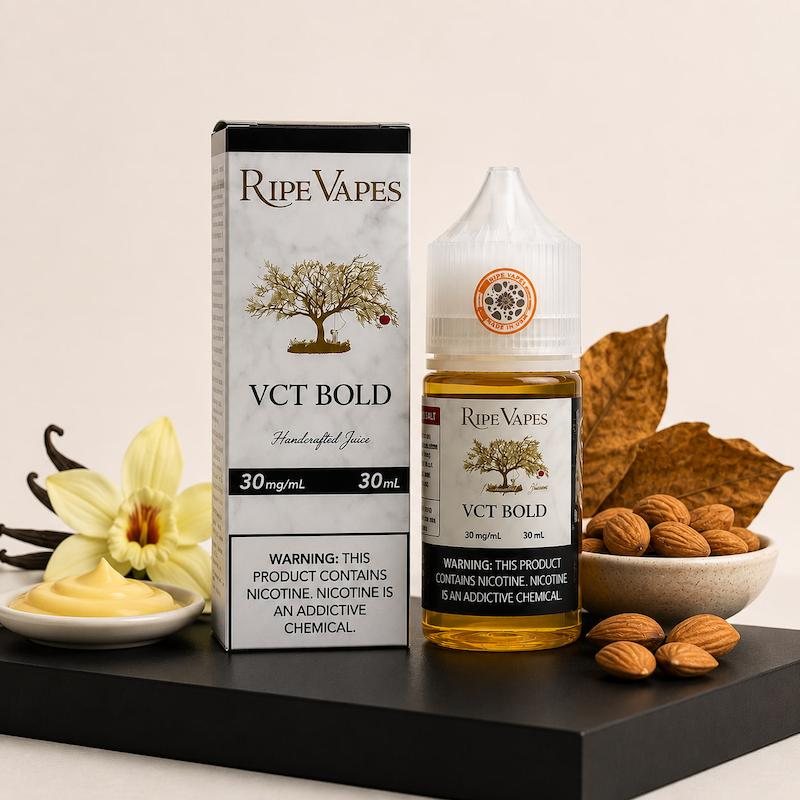 سالت رایپ ویپ | Ripe Vapes Salt Nic تنباکو وانیل کارامل تنیاکو بادام VCT