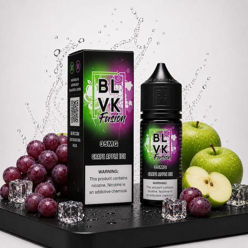 سالت 30 میل BLVK نیکوتین 35 | BLVK Salt 30ml 35mg سیب انگور یخ