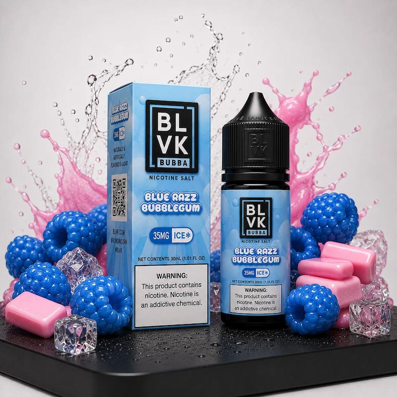 سالت 30 میل BLVK نیکوتین 35 | BLVK Salt 30ml 35mg تمشک آبی پاستیل یخ