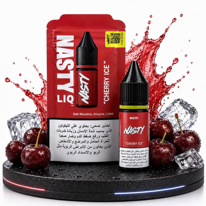 سالت 10 میل برند نستی نیکوتین 20 | Nasty Salt 10ml 20mg گیلاس یخ