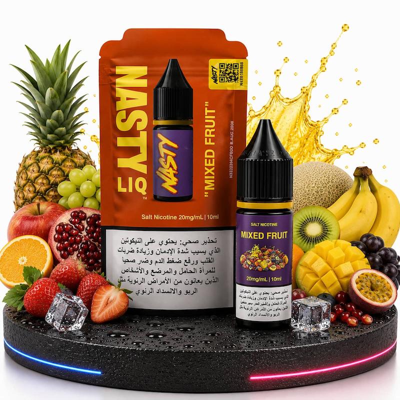 سالت 10 میل برند نستی نیکوتین 20 | Nasty Salt 10ml 20mg میکس میوه استوایی شیرین و ترش