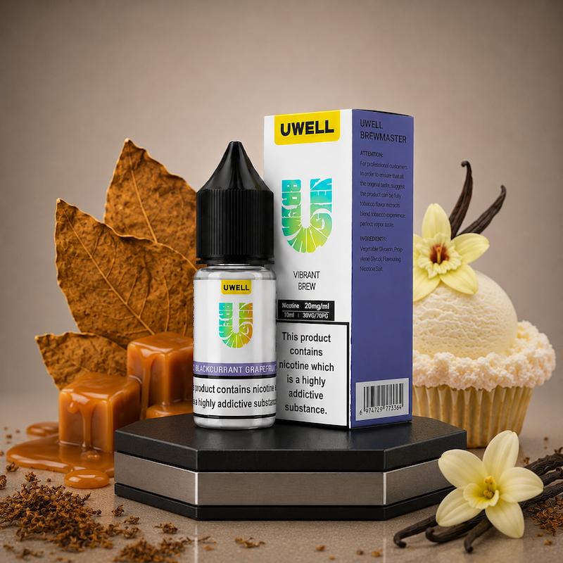 سالت 10 میل یوول نیکوتین 50 | Uwell Salt 10ml 50mg تنباکو کارامل وانیل VCT