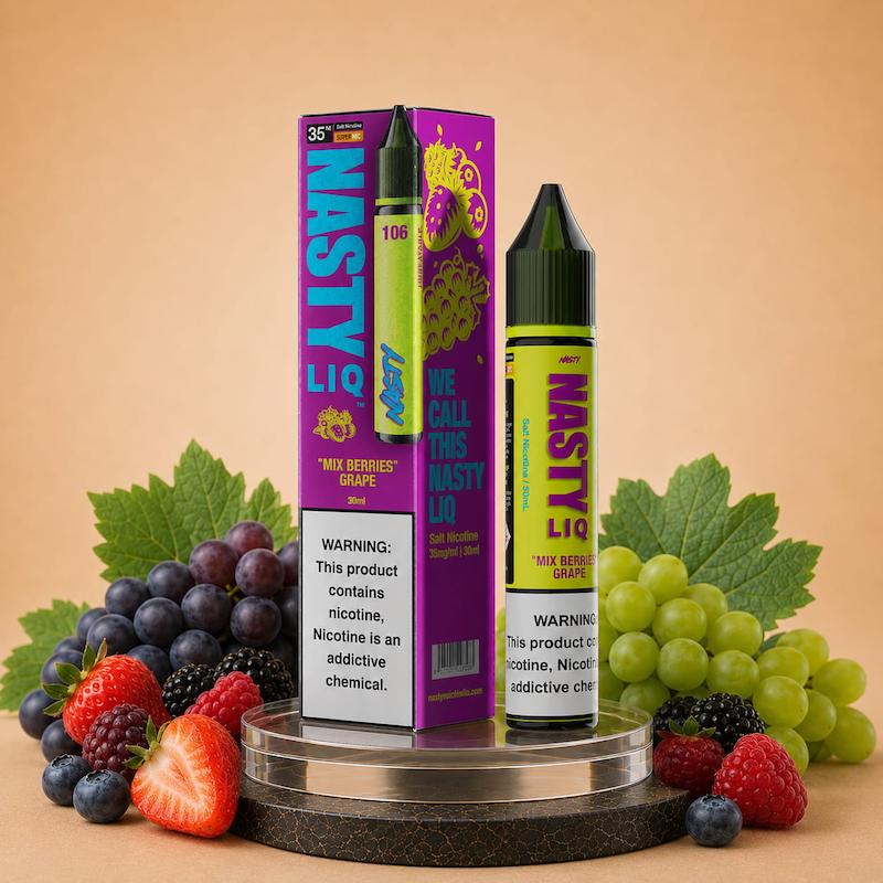 سالت نستی | Nasty Salt Nicotine E-Liquid انگور و میکس بری