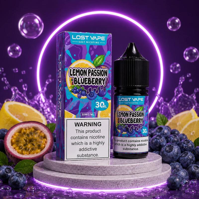 سالت 30 میل لاست ویپ نیکوتین 30 | Lost Vape Salt 30ml 30mg لیمو پشن فروت بلوبری