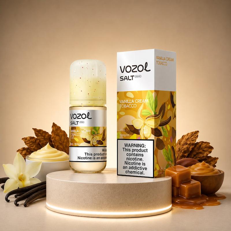 سالت نیکوتین وزول VOZOL طعم تنباکو وانیل 30 میل 30mg 